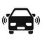 Vehicle safety icon simple vector. Control toll