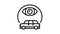 vehicle tracking line icon animation