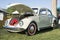 Vehicle Volkswagen Fusca 1973 beetle on display at vintage car show.