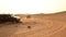 Vehicles in the Dubai Desert