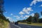 Vehicles on the motorway in Sydney, Australia