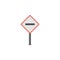 Vehicular traffic colored icon. Element of road signs and junctions icon for mobile concept and web apps. Colored Vehicular traffi