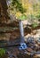 Veil of water over Cucumber Falls