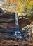 Veil of water over Cucumber Falls