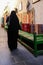 Veiled woman in Souk Wakif in Doha Qatar