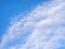 Veiw of blue sky and white clouds background for design stock photo