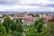 Veiw of Prague city from above