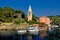 Veli losinj panoramic - church & safe harbour