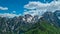 Velika Baba  - A scenic view from Goli Vrh on the mountains of Kamnik Savinja Alps in Carinthia, border Austria and Slovenia