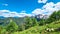 Velika Baba  - A scenic view from Goli Vrh on the mountains of Kamnik Savinja Alps in Carinthia, border Austria and Slovenia