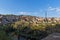 VELIKO TARNOVO, BULGARIA - 9 APRIL 2017: Panoramamic view of city of Veliko Tarnovo