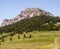 Velky Rozsutec hill in Mala Fatra mountains in Slovakia from Medziholie