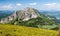 Velky Rozsutec from Stoh hill in Mala Fatra mountains in Slovakia