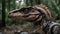 The Velociraptor was an exploited creature that existed in the dystopian world when the world was a jungle, a dinosaur