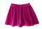 Velvet pink bright childs skirt isolated.