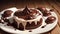 Velvety Chocolate Pudding for National Milk Chocolate Day.AI Generated
