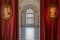 Venaria Reale, Italy travel destination. Luxury gallery perspective, decorative marble, indoor, nobody, Royal Palace