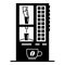 Vending coffee machine icon, simple style