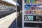 Vending machines in train station