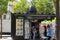 Vendor booths at Seine