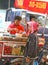 Vendor is selling fresh pieces of fruits, Vientiane, Laos