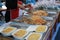 The vendors prepare ready-to-eat phadthai street food