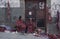 Vendors of traditional Aymara souvenirs in Bolivia