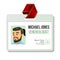 Venereologist Identification Badge Vector. Man. Id Card Template. Clinic. Hospital. Specialist Profile. Isolated Flat