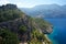 Venetian Castle Ruins near Assos village in Kefalonia Cephalonia island in Greece