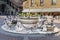 Venetian Contarini fountain on Piazza Vecchia. Bergamo. Italy