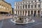 Venetian Contarini fountain on Piazza Vecchia. Bergamo. Italy