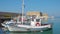 Venetian Fort in Heraklion and fishing boats