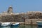Venetian fortress and port in Naoussa town, Paros island, Greece
