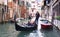 Venetian Gondolier with Couple