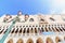 Venetian Gothic Architecture of Doge`s Palace in Venice