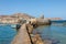 Venetian Kastro or old town castle in Naoussa. Paros Island, Greece