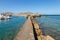 Venetian Kastro or old town castle in Naoussa. Paros Island, Greece