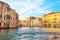 Venetian palaces in the Grand Canal divarication near the University of Venice