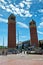 Venetian Towers, Plaza de Espana, Barcelona, Spain