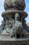 The Venetian winged lion in the decor of the support of a street lamp located next to Soboroma San Marco, the Doge`s