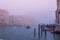 Venezia canal grande in the morning mist venice Italy Lagoon Ci