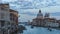 Venezia city skyline at sunet with landmark buildings in Venice, Italy