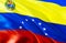 Venezuela flag. 3D Waving flag design. The national symbol of Venezuela, 3D rendering. National colors and National South America