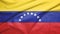Venezuela flag with fabric texture