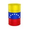 Venezuela Flag Oil Barrel