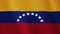 Venezuela flag waving animation. Full Screen. Symbol of the country.