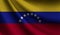 Venezuela flag waving. background for patriotic and national design. illustration