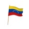 Venezuela flag on white background