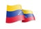 Venezuela flag in the wind. Flag on white vector illustration