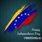 Venezuela Independence Day Patriotic Design.